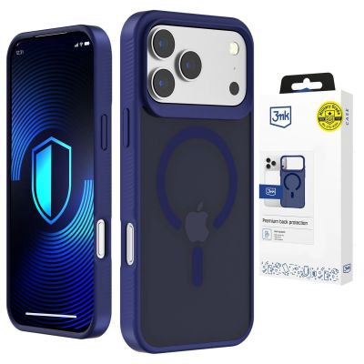 Etui 3mk Smoke MagCase na iPhone 17 Pro - niebieskie-półprzezroczyste