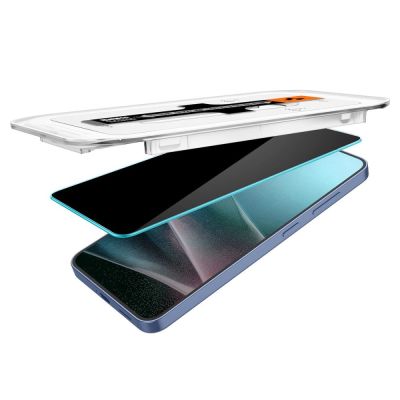 6. Szkło prywatyzujące Spigen Glas.TR "Ez Fit" Privacy HD 2-pack na Samsung Galaxy S24 / S25