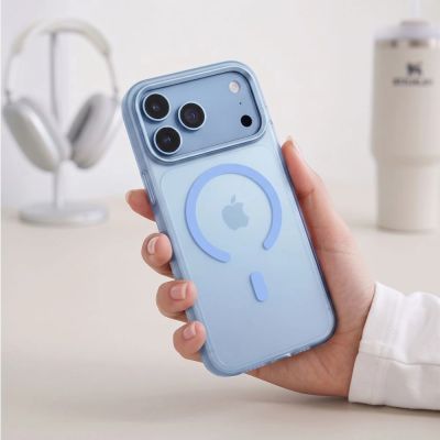 5. Etui Tech-Protect MagZero MagSafe na iPhone 17 Pro / 18 Pro - jasnoniebieskie matowe
