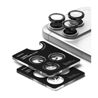 3. Szkło hartowane na aparat Ringke Camera Frame Protector 2-Pack na iPhone 18 Pro / Pro Max - czarna