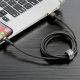 6. Kabel Baseus Cafule USB-A / Lightning 1.5A QC 3.0 2 m - czarno-złoty