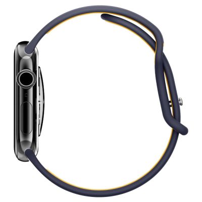 4. Pasek Spigen Nano Pop na Apple Watch 40 / 41 / 42 mm - granatowo-pomarańczowy