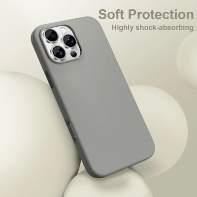 2. Etui Tech-Protect Silicone MagSafe na iPhone 16 Pro - szare