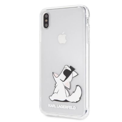 2. Etui Karl Lagerfeld Choupette Fun na iPhone Xs Max - przezroczyste