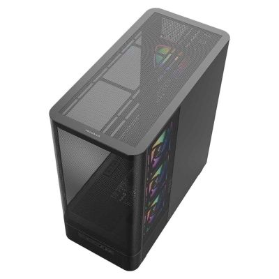 15. MODECOM OBUDOWA VOLCANO AQ 400 ARGB MIDI CZARNA