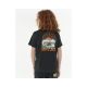 4. Koszulka RIP CURL GRATEFUL SHRED TEE - BOY czarna