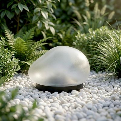 4. LAMPA SOLARNA KAMIEŃ 14X12.5X8.5/19CM