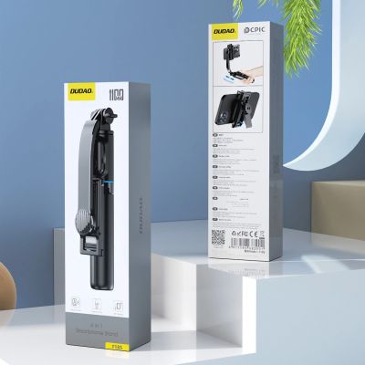 8. Selfie stick Dudao F18S 4w1 statyw składany z pilotem - czarny