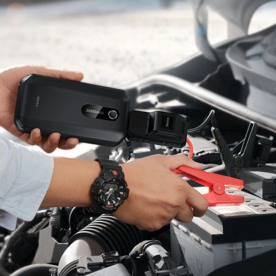 12. Baseus powerbank Power Starter Jump Starter urządzenie rozruchowe booster 10000mAh 12V (1000A / 500A) + kable krokodylki czarny (CGNL020101)