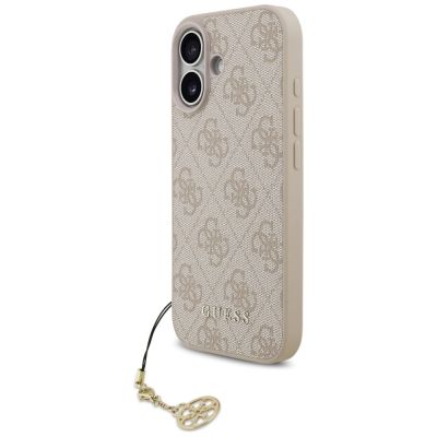 3. Etui Guess 4G Charms Collection MagSafe na iPhone 17 - różowe