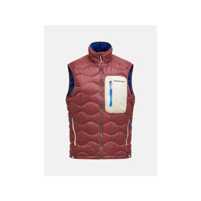 Kamizelka puchowa męska PEAK PERFORMANCE M Helium Utility Down Vest kolor czerwony