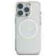 3. Etui Guess IML Metal Colored Circle Classic Logo MagSafe na iPhone 16 Pro Max - białe