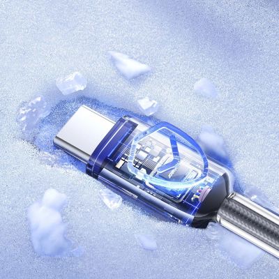 13. Kabel Joyroom S-A42 Crystal-Clear Series 60W USB-C - USB-C 1,2m - czarny