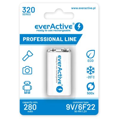 Zestaw akumulatorków everActive EVHRL22-320 (320 mah ; Ni-MH)