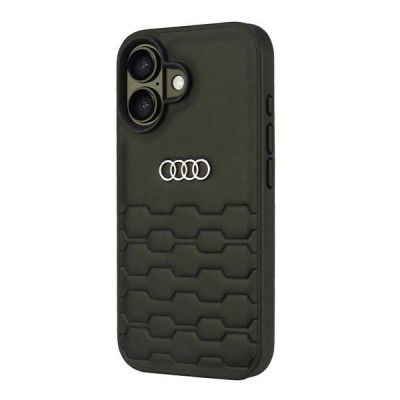 2. Etui Audi Synthetic Leather na iPhone 16 6.1" - czarne