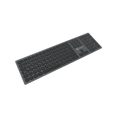 3. Klawiatura NATEC NKL-1830 Uniwersalne RF Wireless + Bluetooth QWERTY Hiszpański Czarny, Szary