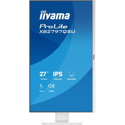 31. iiyama ProLite XB2797QSU-W1 monitor komputerowy 68,6 cm (27") 2560 x 1440 px Quad HD LED Biały