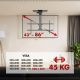 10. Uchwyt elektryczny do TV Maclean, sufitowy, obsługa Tuya, max. VESA 800x400, dla TV 43-86", max. 45kg, MC-110 T