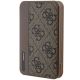 5. Powerbank Guess 4G Leather Metal Logo 15W 5000mAh - brązowy