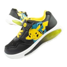Leomil Pokemon buty sportowe dziecięce sneakersy lekkie na rzep czarne żółte