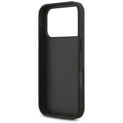 7. Etui Guess Fixed Glitter Big 4G na iPhone 17 Pro - czarne