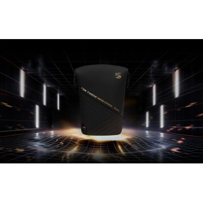 8. ASUS ROG SLASH Backpack Edition 20 plecak Plecak rolowany Czarny Poliester, Skóra woskowana (Pull Up)