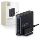 Stacja ładująca Tech-Protect DC240W-GaN 6 portów 4 x USB-C 2 x USB-A 240W QC3.0 - czarna