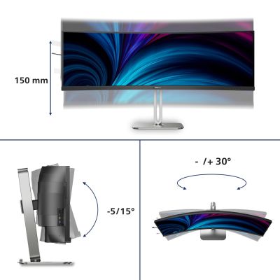 4. Philips 5000 series 49B2U5900C/00 monitor komputerowy 124 cm (48.8") 5120 x 1440 px Dual QHD LCD Czarny