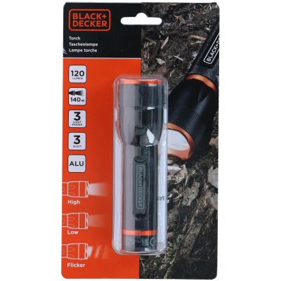 3. LATARKA TAKTYCZNA ALUMINIOWA 3W 120LUMENÓW BLACK + DECKER