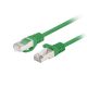 PATCHCORD KAT.6 FTP 0.5M ZIELONY FLUKE PASSED LANBERG 10-PACK