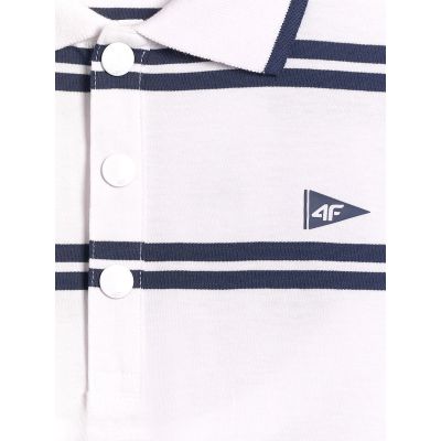 6. Koszulka polo regular męska 4F 4FRSS26TPTSM0898-10S
