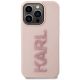 3. Etui Karl Lagerfeld 3D Rubber Glitter Logo na iPhone 15 Pro Max - różowe