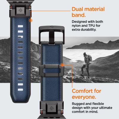 13. Pasek Spigen DuraPro Armor na Apple Watch 44 / 45 / 46 / 49 mm - granatowy