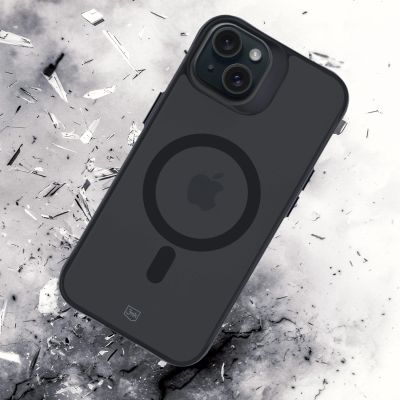 21. Etui 3mk Smoke MagCase z MagSafe na iPhone 15 Plus - półprzezroczyste