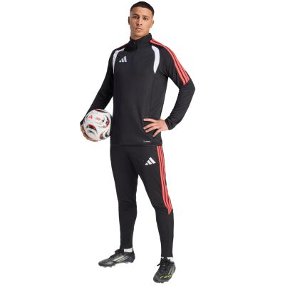 14. Spodnie męskie adidas Tiro 26 League Training Regular czarno-czerwone JY7242
