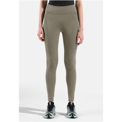 Legginsy damskie Odlo ASCENT MEDIUM SUPPORT Tights beżowe