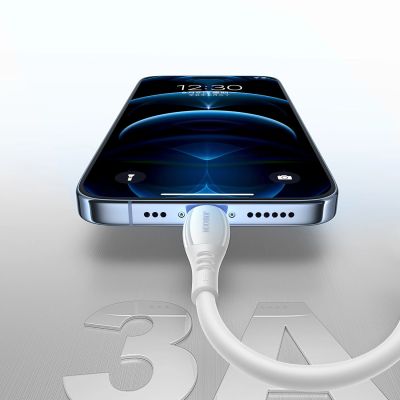 8. Kabel Joyroom S-A59 Vibrant Series 3A USB-A - Lightning 1,2m - biały