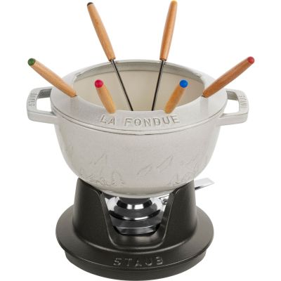 2. Zestaw do fondue Staub - 20 cm, Biała trufla