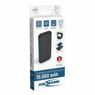 2. Ansmann PB212W Litowo-polimerowy (LiPo) 10000 mAh Czarny, Niebieski