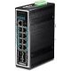 5. Przełącznik przemysłowy TRENDnet 12Port Gbit zarządzany L2+ PoE+ Metal