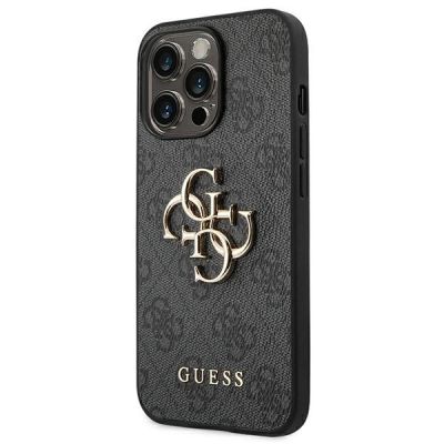 2. Etui Guess 4G Big Metal Logo na iPhone 14 Pro - szare