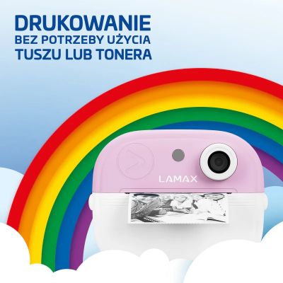3. Aparat fotograficzny dla dzieci LAMAX InstaKid2 Play, pink