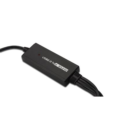 Adapter DIGITUS DA-70159 (USB M - 4x RS-232 M; 1,5m; kolor czarny)