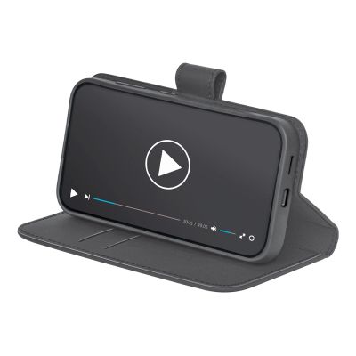 2. Etui z ekoskóry Puro Booklet Case z klapką i portfelem do Samsung Galaxy S25+ - czarne