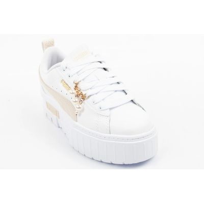 6. Puma buty sportowe damskie sneakersy Mayze Coquette białe platforma