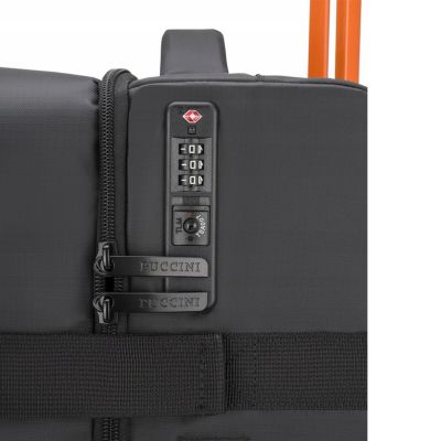 6. Walizka podróżna średnia miękka Puccini Colorado Czarna - EM50249B-1