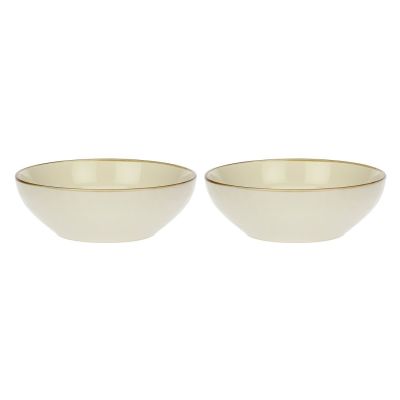 Zestaw 2 misek do sałatek Concerto Avorio - Kość słoniowa, 26 cm