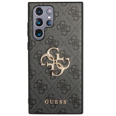 3. Etui Guess 4G Big Metal Logo na Samsung Galaxy S23 Ultra - szare