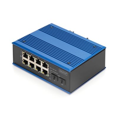 2. Industrialny przełącznik Ethernet 8+2 -Port Gigabit PoE Switch 8 Port GE PoE RJ45, 2 GE SFP Port