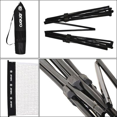 6. SIATKA I STELAŻ DO GRY W BADMINTONA 5X1.55M POKROWIEC ENERO